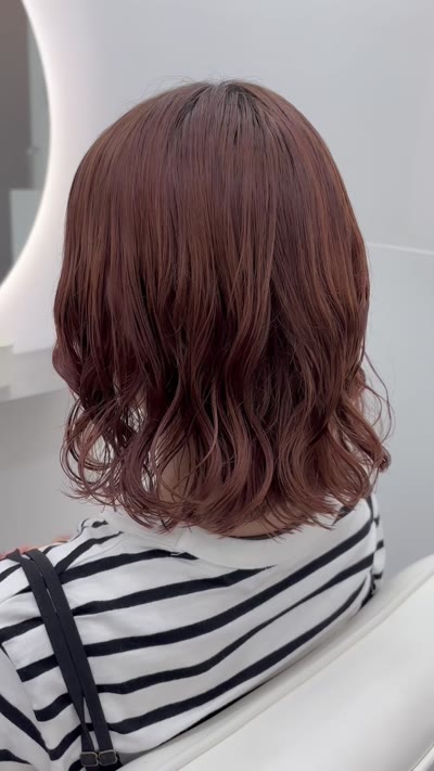 結べる長さでボブパーマ