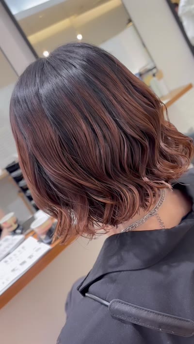 ボブの人気オーダーコテ巻き風パーマ