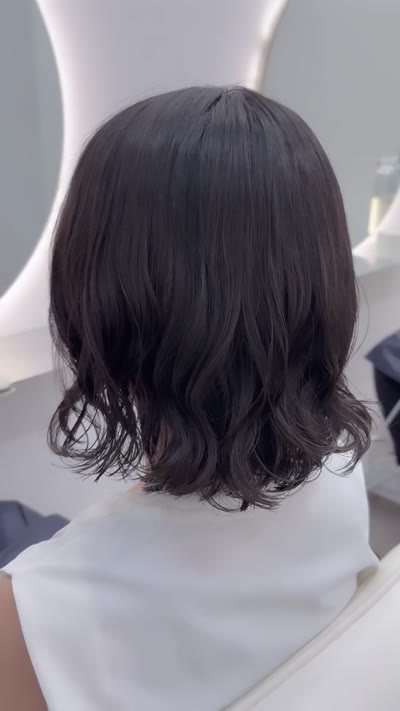 ボブパーマコテ巻き風パーマデジタルパーマミディアムパーマ