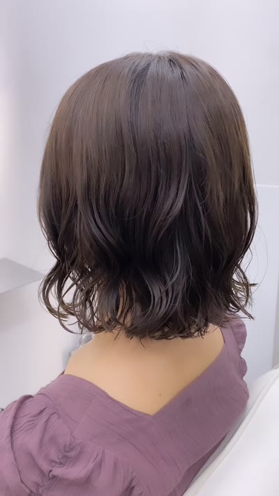 ボブパーマコテ巻き風パーマデジタルパーマミディアムパーマ